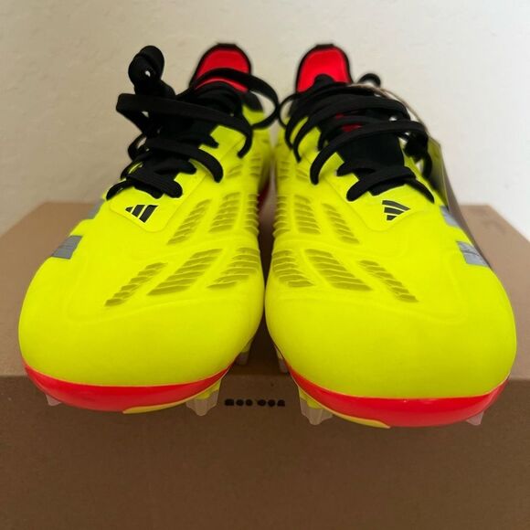 Adidas Predator Pro FG Yellow / Black Soccer Cleats - Picture 4 of 11